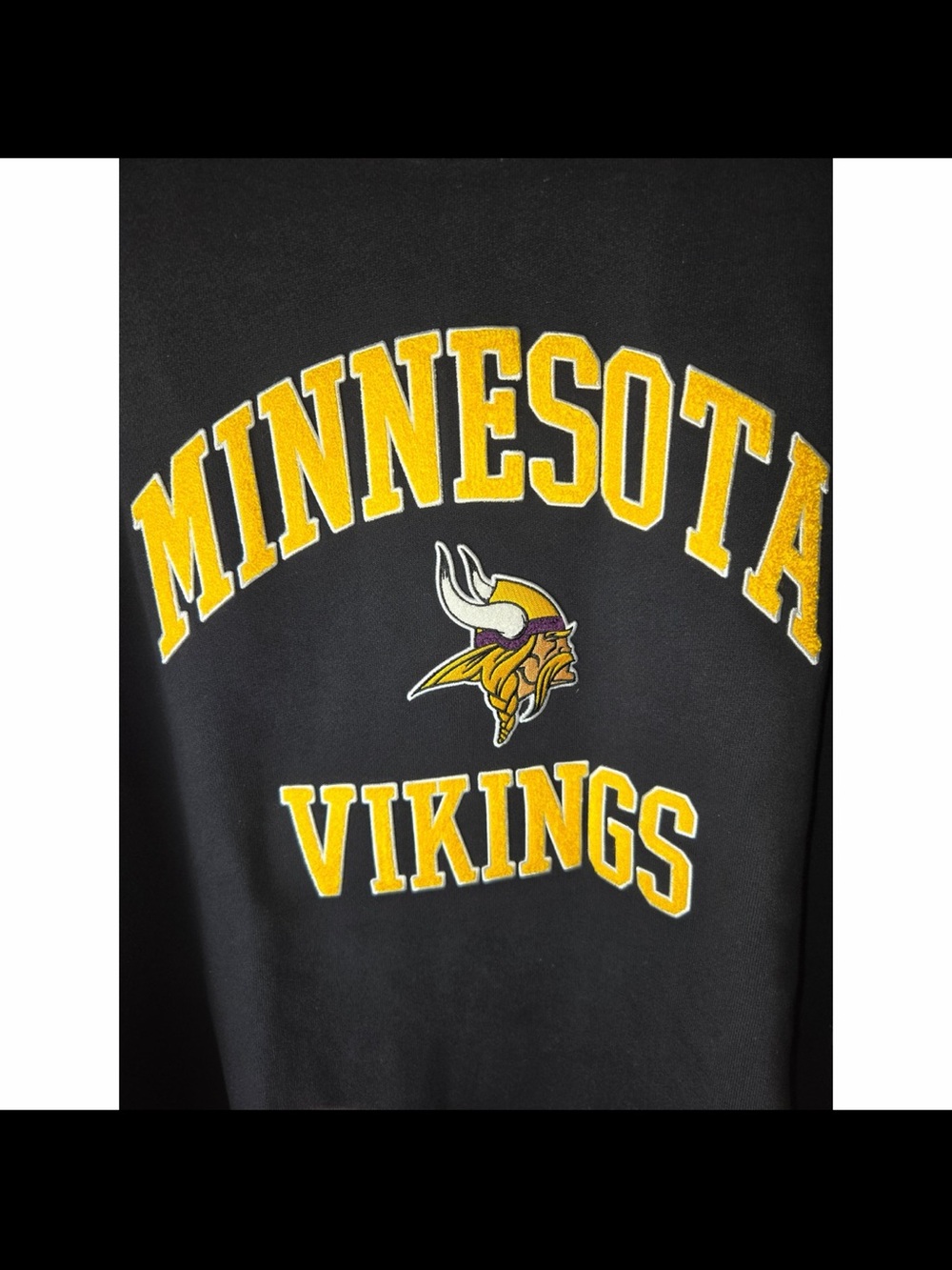 Minnesota Vikings Lululemon Steady State Crew Black Sweatshirt XL - Picture 2 of 6